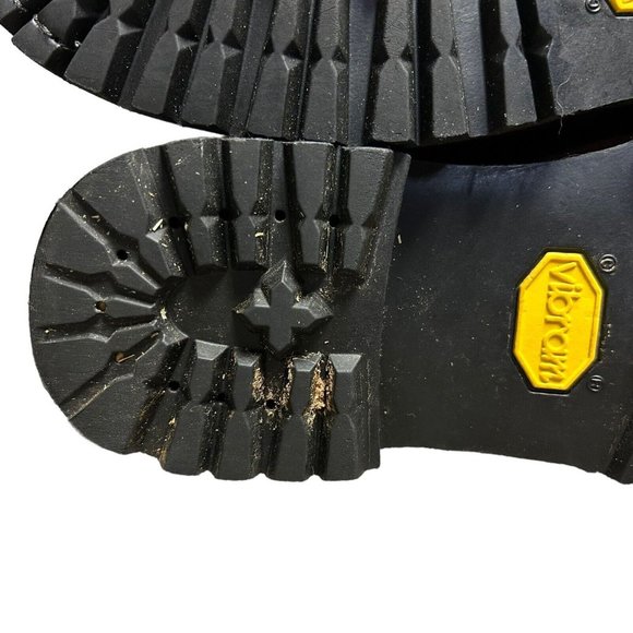 Chippewa Brown Leather Lace Up Vibram Sole Work Boot Shoes Mens Size 8 M Casual - Picture 15 of 16